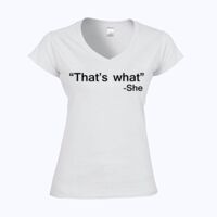 Softstyle™ women's v-neck t-shirt Thumbnail