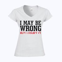 Softstyle™ women's v-neck t-shirt Thumbnail