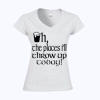 Softstyle™ women's v-neck t-shirt Thumbnail