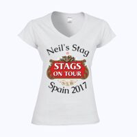 Softstyle™ women's v-neck t-shirt Thumbnail