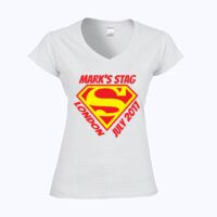 Softstyle™ women's v-neck t-shirt Thumbnail