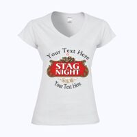 Softstyle™ women's v-neck t-shirt Thumbnail