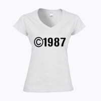 Softstyle™ women's v-neck t-shirt Thumbnail