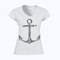 Softstyle™ women's v-neck t-shirt Thumbnail