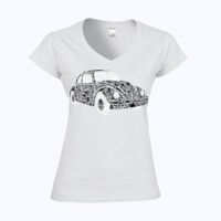 Softstyle™ women's v-neck t-shirt Thumbnail