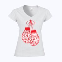 Softstyle™ women's v-neck t-shirt Thumbnail