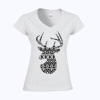 Softstyle™ women's v-neck t-shirt Thumbnail