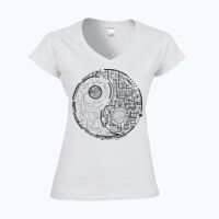 Softstyle™ women's v-neck t-shirt Thumbnail