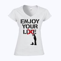 Softstyle™ women's v-neck t-shirt Thumbnail
