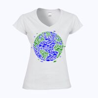 Softstyle™ women's v-neck t-shirt Thumbnail