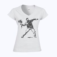 Softstyle™ women's v-neck t-shirt Thumbnail