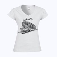 Softstyle™ women's v-neck t-shirt Thumbnail