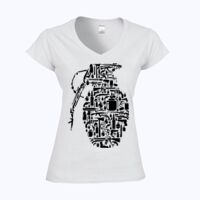 Softstyle™ women's v-neck t-shirt Thumbnail