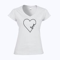 Softstyle™ women's v-neck t-shirt Thumbnail