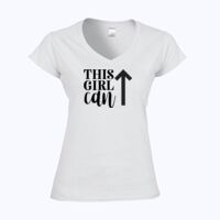 Softstyle™ women's v-neck t-shirt Thumbnail