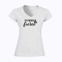 Softstyle™ women's v-neck t-shirt Thumbnail