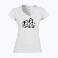 Softstyle™ women's v-neck t-shirt Thumbnail