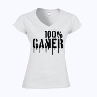 Softstyle™ women's v-neck t-shirt Thumbnail