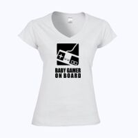 Softstyle™ women's v-neck t-shirt Thumbnail