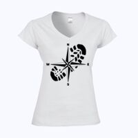 Softstyle™ women's v-neck t-shirt Thumbnail