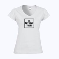 Softstyle™ women's v-neck t-shirt Thumbnail