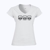Softstyle™ women's v-neck t-shirt Thumbnail
