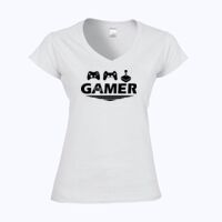 Softstyle™ women's v-neck t-shirt Thumbnail
