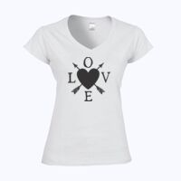 Softstyle™ women's v-neck t-shirt Thumbnail