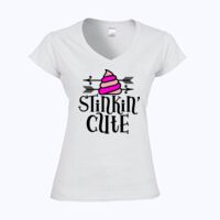 Softstyle™ women's v-neck t-shirt Thumbnail