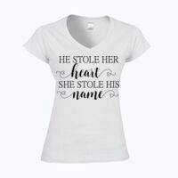 Softstyle™ women's v-neck t-shirt Thumbnail
