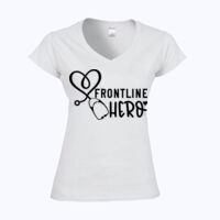 Softstyle™ women's v-neck t-shirt Thumbnail