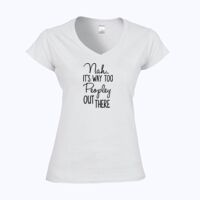 Softstyle™ women's v-neck t-shirt Thumbnail