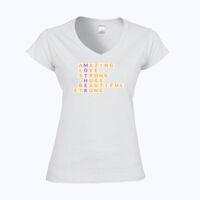 Softstyle™ women's v-neck t-shirt Thumbnail