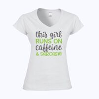 Softstyle™ women's v-neck t-shirt Thumbnail