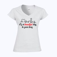 Softstyle™ women's v-neck t-shirt Thumbnail