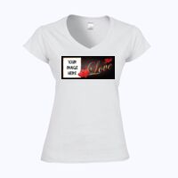 Softstyle™ women's v-neck t-shirt Thumbnail