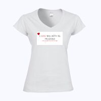 Softstyle™ women's v-neck t-shirt Thumbnail