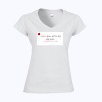 Softstyle™ women's v-neck t-shirt Thumbnail