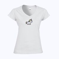 Softstyle™ women's v-neck t-shirt Thumbnail