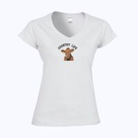 Softstyle™ women's v-neck t-shirt Thumbnail