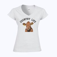 Softstyle™ women's v-neck t-shirt Thumbnail