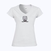 Softstyle™ women's v-neck t-shirt Thumbnail