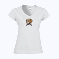 Softstyle™ women's v-neck t-shirt Thumbnail