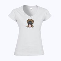 Softstyle™ women's v-neck t-shirt Thumbnail