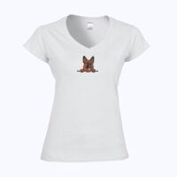 Softstyle™ women's v-neck t-shirt Thumbnail