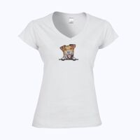Softstyle™ women's v-neck t-shirt Thumbnail
