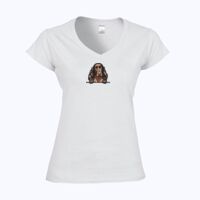 Softstyle™ women's v-neck t-shirt Thumbnail