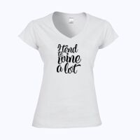 Softstyle™ women's v-neck t-shirt Thumbnail