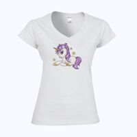 Softstyle™ women's v-neck t-shirt Thumbnail