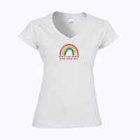 Softstyle™ women's v-neck t-shirt Thumbnail